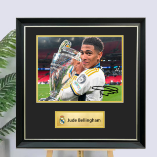 定制贝林厄姆签名照片装裱相框裱框球衣装饰画NBA海报裱框收藏