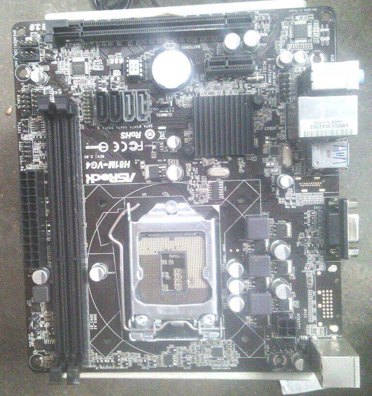 华擎asrock h81m-vg4 r2.二手主板io等ic芯片1150针cpu底座针脚坏