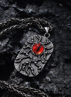 男士项链恶魔钛钢高街风复古吊坠