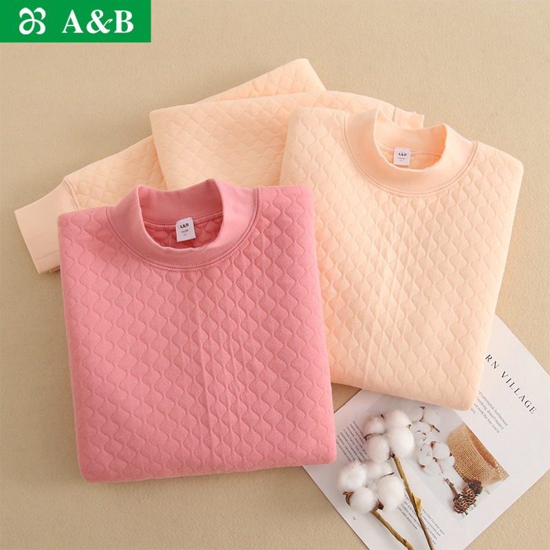 A&B长袖女士纯棉秋衣秋裤