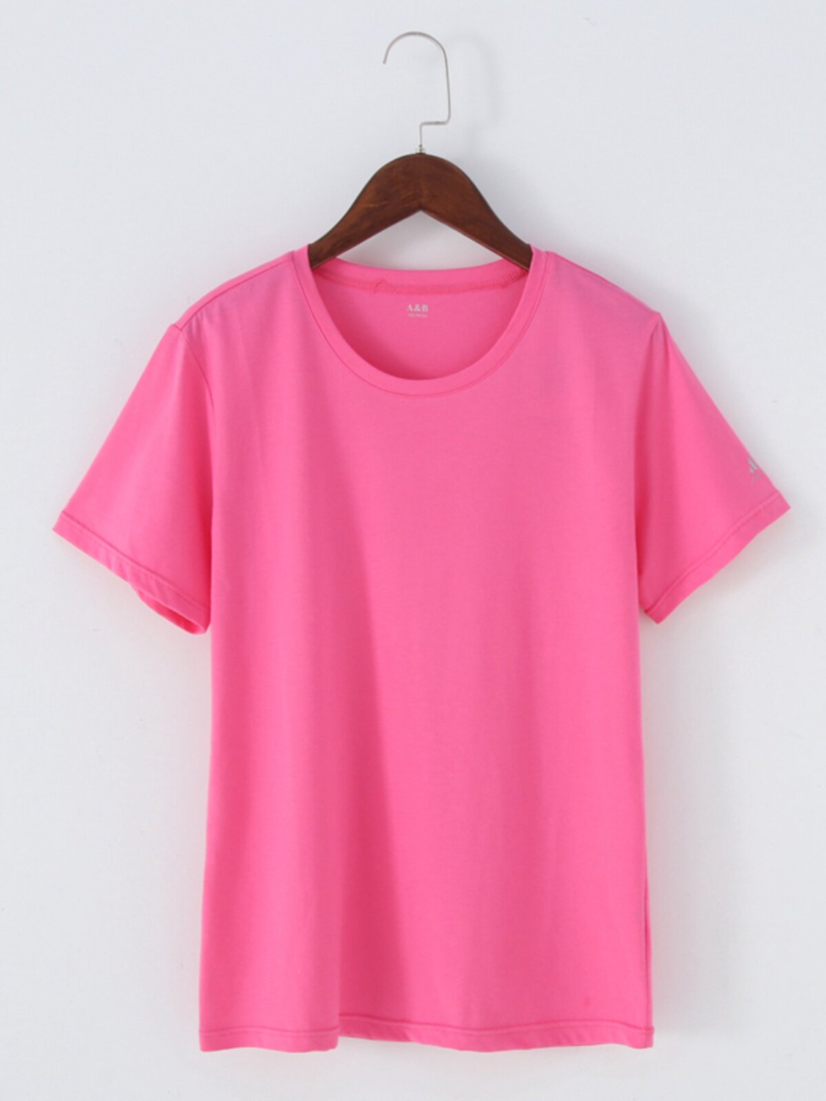 AB 속옷 여성 순면 중년 및 노인 티셔츠 순면 느슨한 플러스 사이즈 어머니와 할머니 반팔 흰색 바닥 셔츠 언더 셔츠