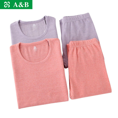 ab色织绒棉圆领基础p970保暖内衣