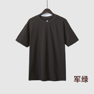 AB内衣 中老年男士纯棉圆领短袖T恤 宽松大码汗衫老头衫T750