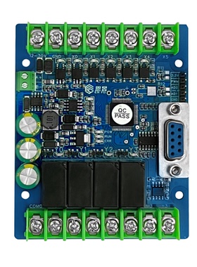 PLC工控板国产兼容PLCFX2N10MRFX1N10MT板式串口简易可编程控制器