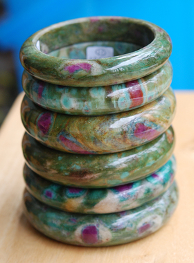 纯天然手镯一物一图保真红绿宝