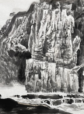 水墨画挂画名家纯手绘客厅玄关