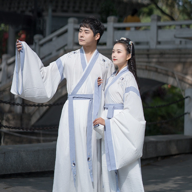 汉服女晓星尘男女仙气大袖衫交领襦裙套装新款女装中国风新中式