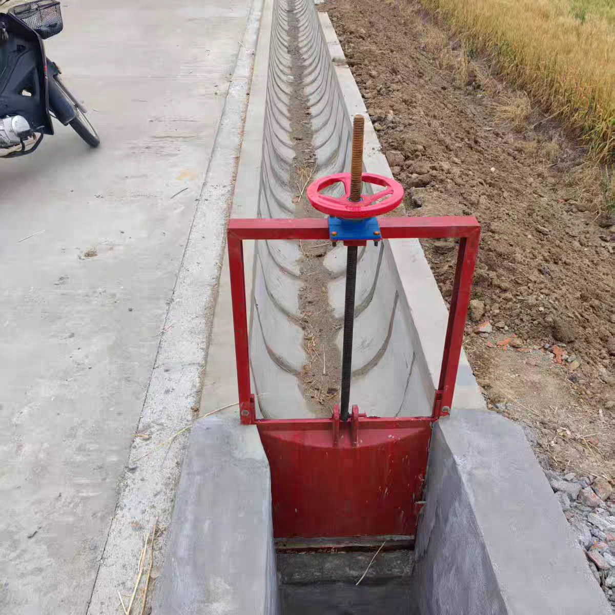 铸铁闸门一体式启闭机手动螺杆式渠道河道钢制不锈钢机闸一体式