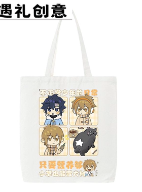 李拜天的非正常日常周边同人二次元可爱帆布包男女学生手提单肩包