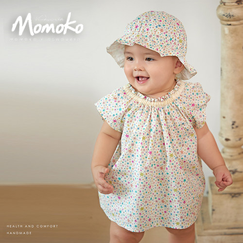 momoko全棉小星星婴幼儿无袖上衣