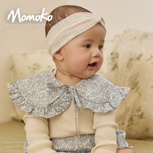 momoko蓝绿叶子假领子配饰