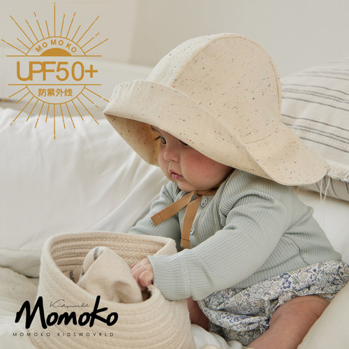 momoko大檐绑带遮阳防晒婴幼儿帽
