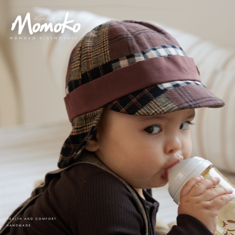 婴幼儿帽子秋冬款儿童遮阳婴儿百家布帽子男女宝宝经典盆帽防晒帽