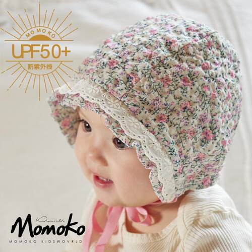 婴儿帽子蕾丝帽田园风