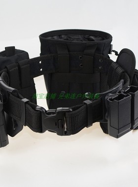 G17战术腰带套装通用P1带灯快拔套枪套收纳包多功能弹夹套P320M18