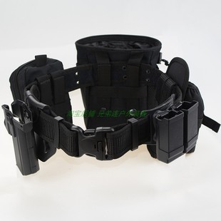 G17战术腰带套装 通用P1带灯快拔套枪套收纳包多功能弹夹套P320M18