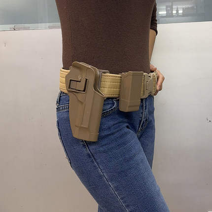户外战术腰带快拔套装STS食铁兽魔立方格洛克M92 G17 P320枪套G19