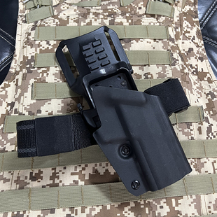 92A快拔枪套低腰调节中指解锁K板快拔套战术弹夹套快拆绑腿套92B