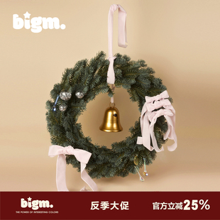 bigm蝴蝶结仿真诺贝松圣诞节树花环袜女友情人节新年礼物家居摆件