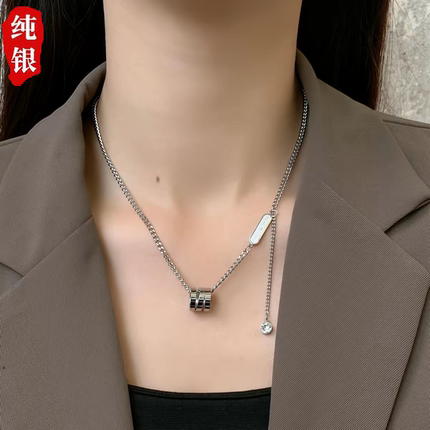 【钛钢不掉色】小蛮腰卫衣毛衣链轻奢小众项链女高级设计感锁骨链