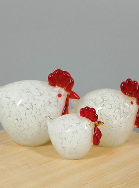 温馨风一家淄博博山琉璃吉祥摆件