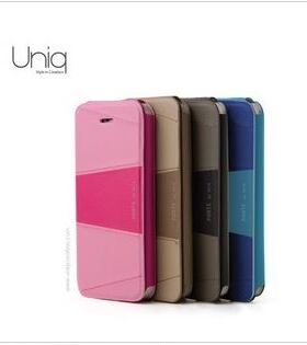 UNIQ优耐其适用达人秀波特旅iphone5s苹果SE手机真皮外壳保护皮套