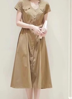 现货之家芝禾 懿玛克茜妮 2025年新款棉涤府绸连衣裙1232C2007901