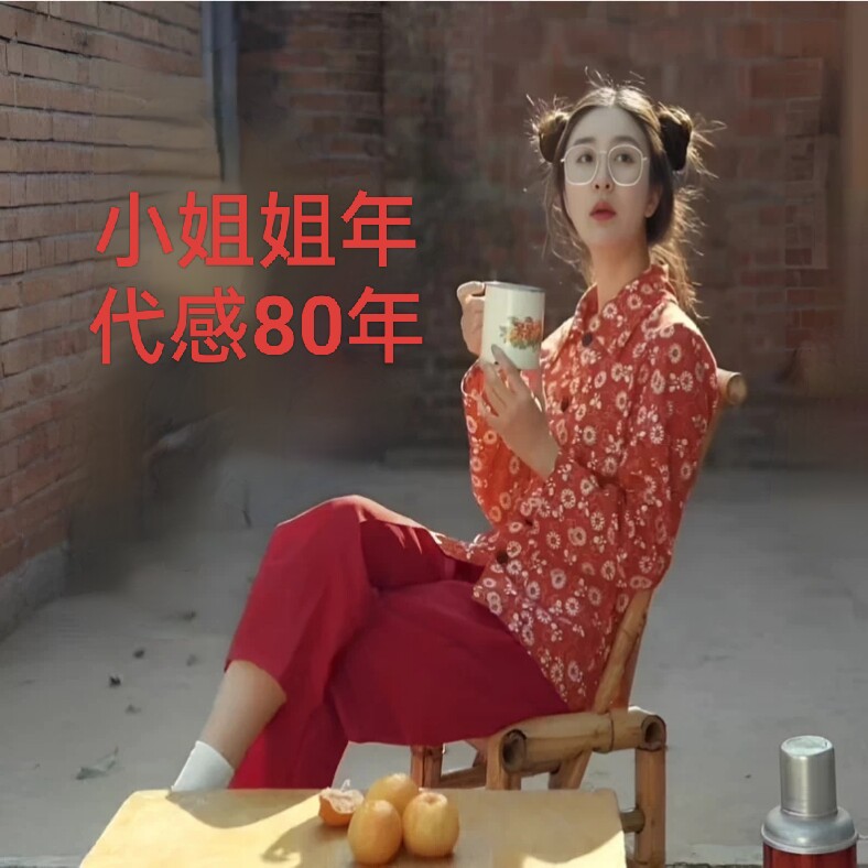 7080年代搞笑小品拍抖音快手服装怀旧村姑文革时期知青下乡表演服