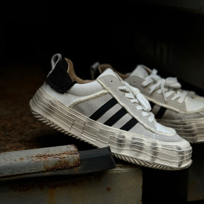 OKKO周边情侣三道杠复古板鞋老爹鞋增高休闲鞋男女同款滑板鞋