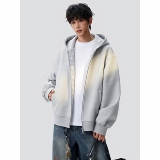 26春美式解构多拉链连帽开衫卫衣男女秋冬廓形外套705-jk5902-P45，女装短外套，星座705