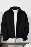 25冬季新款美拉德皮毛一体加厚外套保暖机车棉服潮705-M72-P120，男装棉衣，星座705
