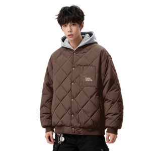 25冬高智风可拆卸毛领菱形格棉衣男休闲棉服外套705-M3702-特P88图片