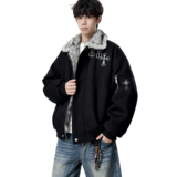 25冬复古美拉德毛领加厚暖外套宽松十字架潮棉服特批M3691-P108，男装棉衣，星座705