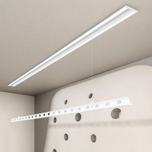 【铝合金】嵌入隐藏式电动晾衣架阳台隐形一线天智能遥控自动升降