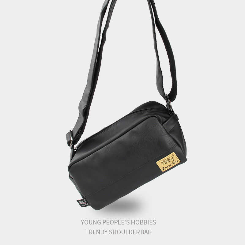 正品three-box男包包时尚斜挎包男士背包单肩男式小挂包休闲迷你