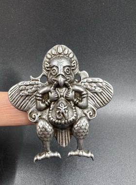 天铁托甲大鹏鸟吊坠挂件配饰文玩佛珠念珠项链配饰