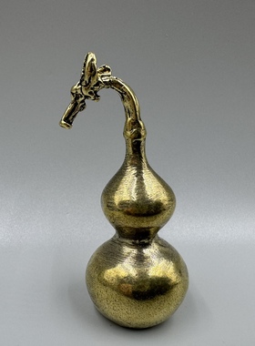 精致铜葫芦,实心纯铜,尺寸如图