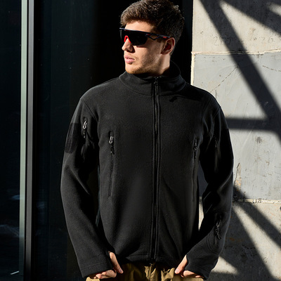 冬季户外战术抓绒衣双面摇粒绒