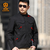 昂垦春夏战术夹克户外冲锋衣男防水防刮多口袋工装 外套徒步登山服