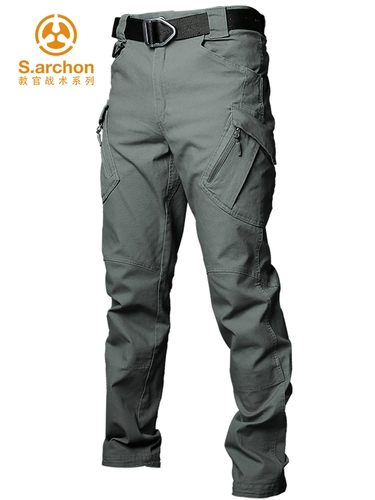 Летние тактические эластичные дорожные штаны, облегающий крой, свободный прямой крой