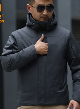 昂垦潜行者战术棉服冬季加厚保暖冲锋衣男户外军迷防水连帽登山服