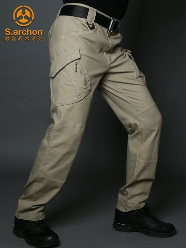 Летние тактические эластичные дорожные штаны, облегающий крой, свободный прямой крой