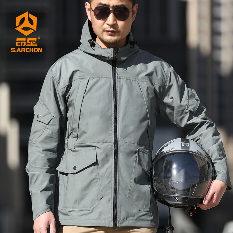 风衣外套户外防水冲锋衣秋冬