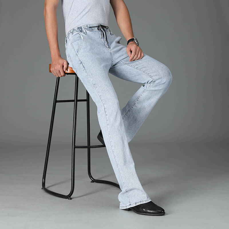 21男装春秋新款男牛仔潮喇叭裤