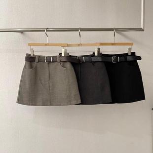 ven口袋设计半身裙裤 秒发 高腰A字裙2025秋冬韩国twentyfours