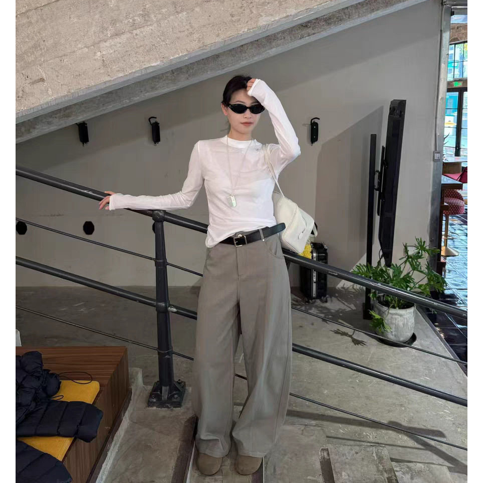 现货！高腰加绒保暖休闲裤女25冬韩国宽松纯色显瘦阔腿直筒长裤子,女装/女士精品,休闲裤,淘宝优惠券,粉丝福利购,淘宝优惠卷