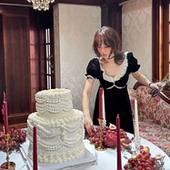 韩国fletta蕾丝花边收腰短袖 现货 千金感丝绒连衣裙26春新款 长裙