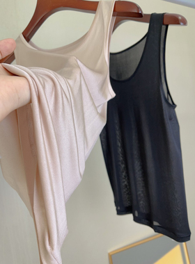 T220 100%桑蚕丝背心 一年四季打底背心保护皮肤蚕丝T恤 真丝背心