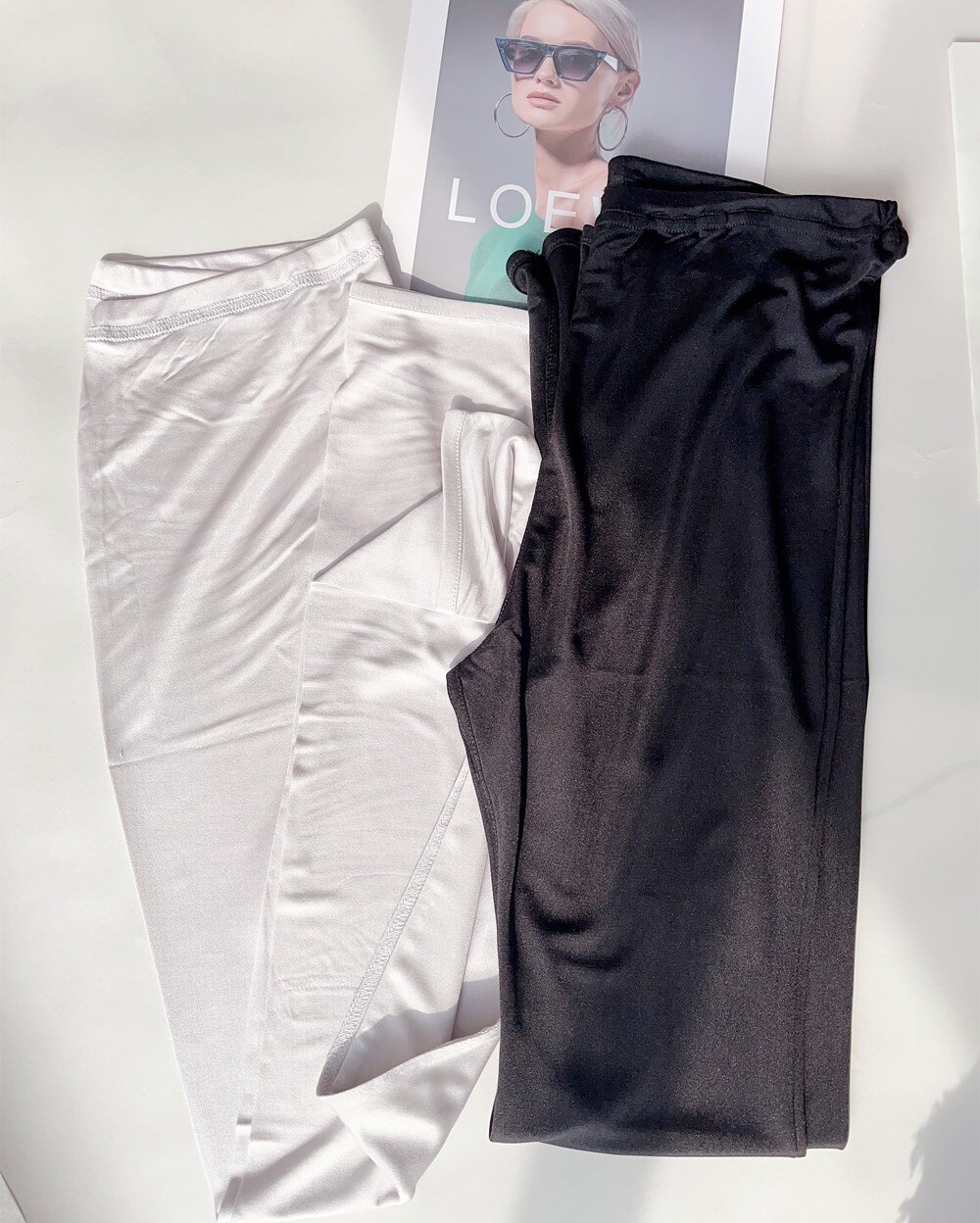 120# 100%桑蚕丝秋裤打底裤 双面绸面料舒适保湿