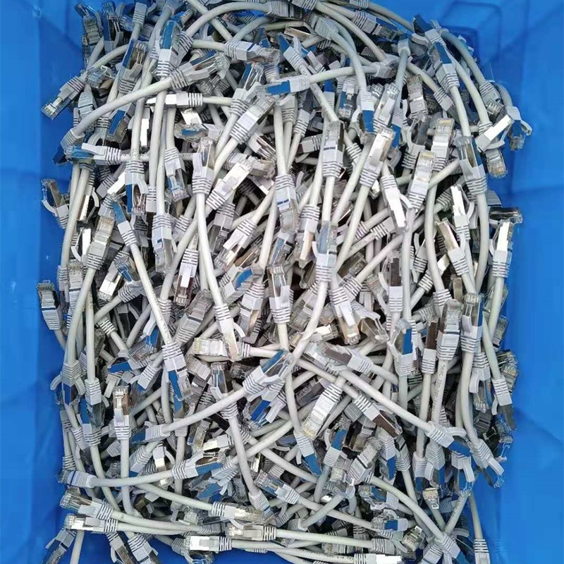 纯铜屏蔽网线短0.2米公分厘米